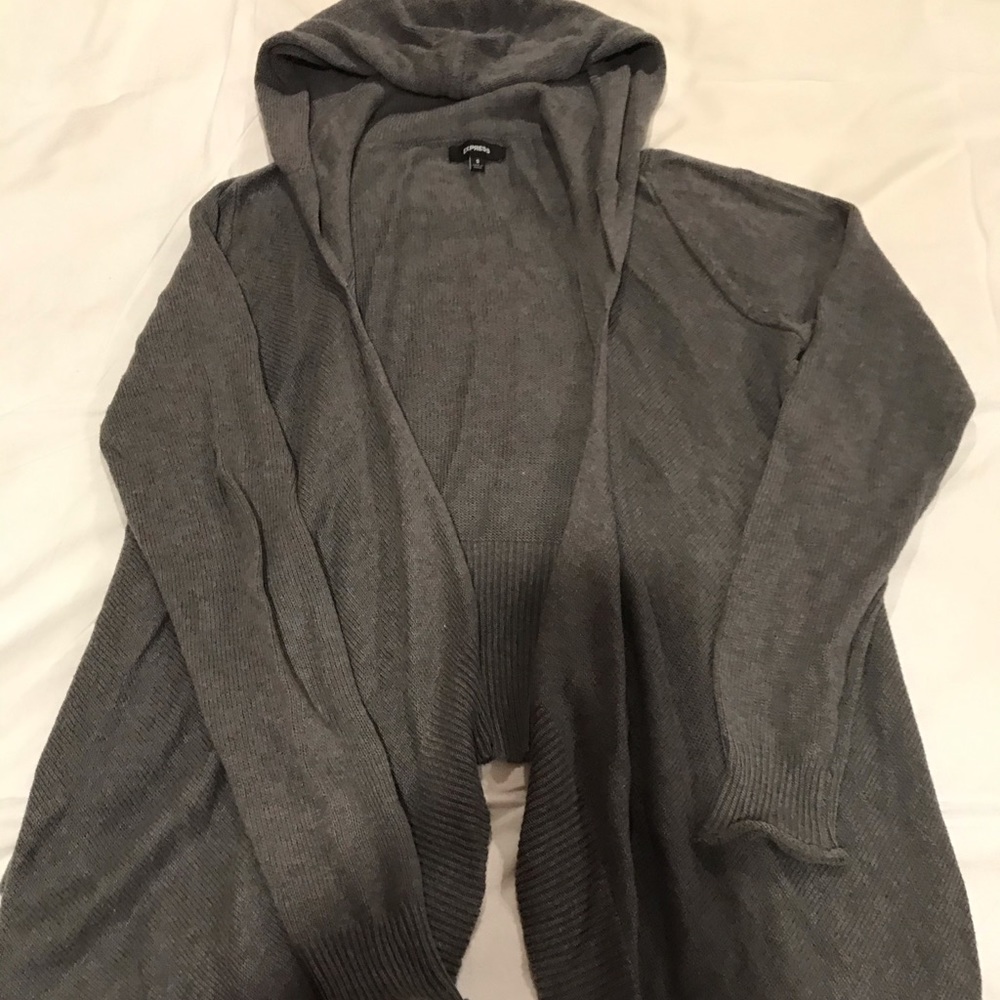 Express gray sweater